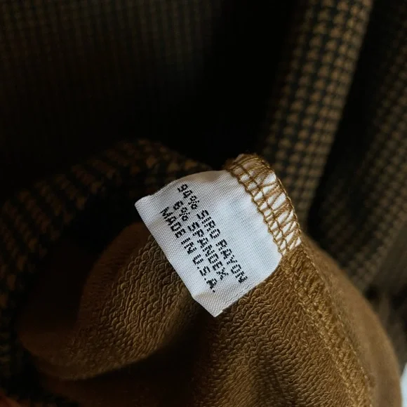 Bryn Walker Houndstooth Plaid Tunic Brown & Black Womens size L - Picture 9 of 10